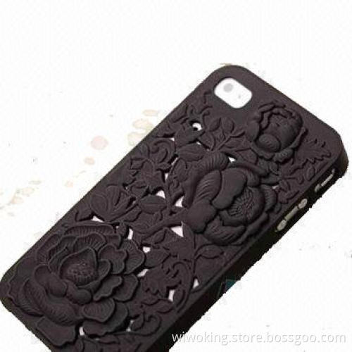 PC Carving 3D Rose Cases for iPhone 5, Made of Ultra-thin 3D PC